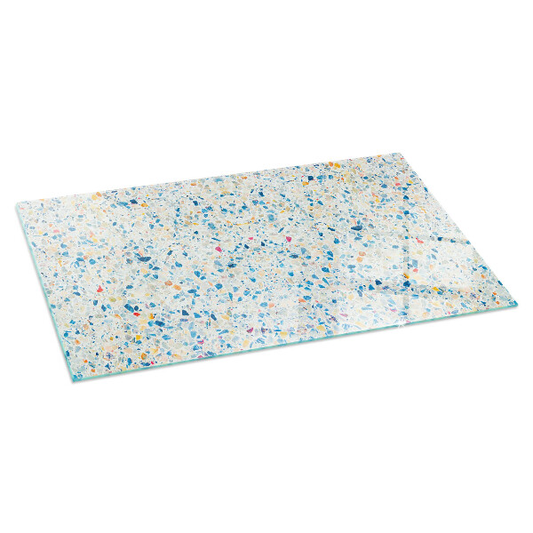 Rectangulare protector suelo para estufa de leña Patrón de textura abstracta