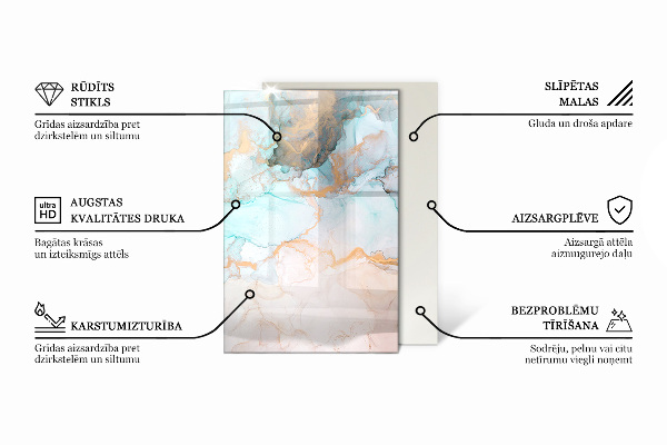 Rectangulare protector suelo para estufa de leña Patrón de textura abstracta