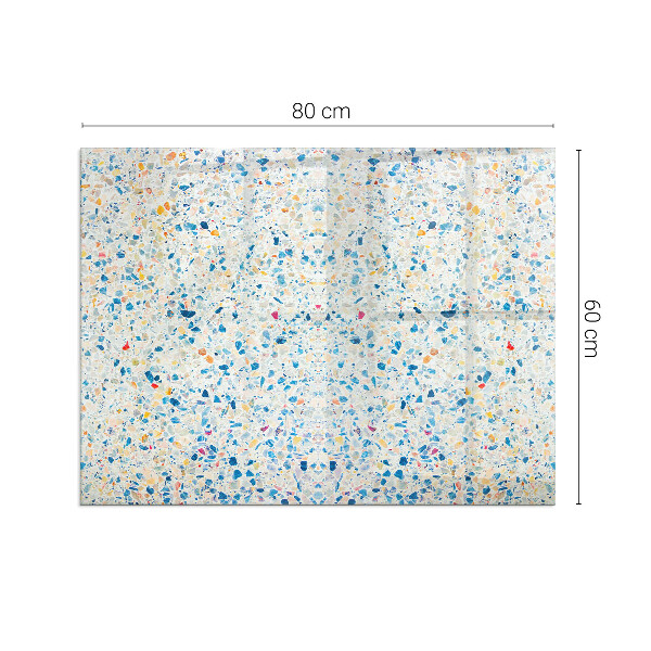 Rectangulare protector suelo para estufa de leña Patrón de textura abstracta