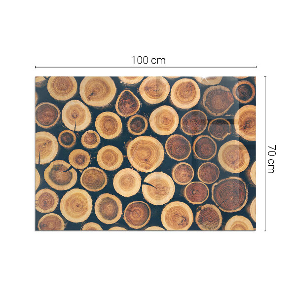 Rectangulare protector suelo para estufa de leña Caja con madera cortada