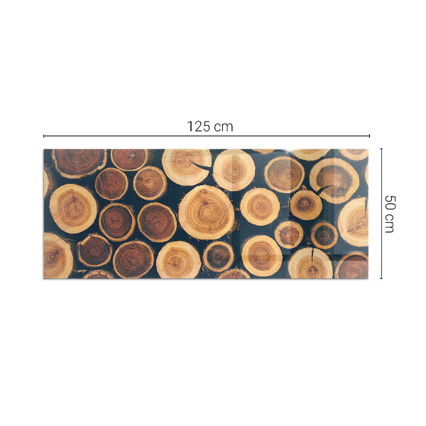 Rectangulare protector suelo para estufa de leña Caja con madera cortada