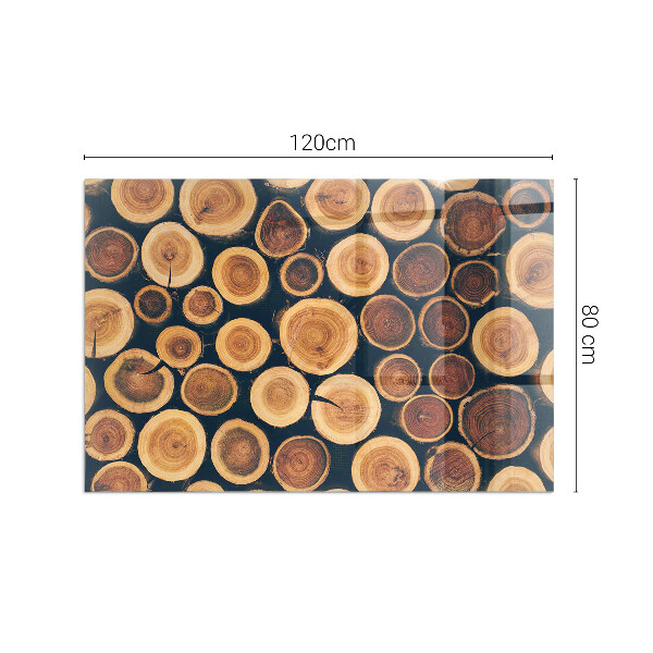 Rectangulare protector suelo para estufa de leña Caja con madera cortada