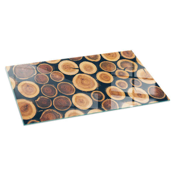 Rectangulare protector suelo para estufa de leña Caja con madera cortada