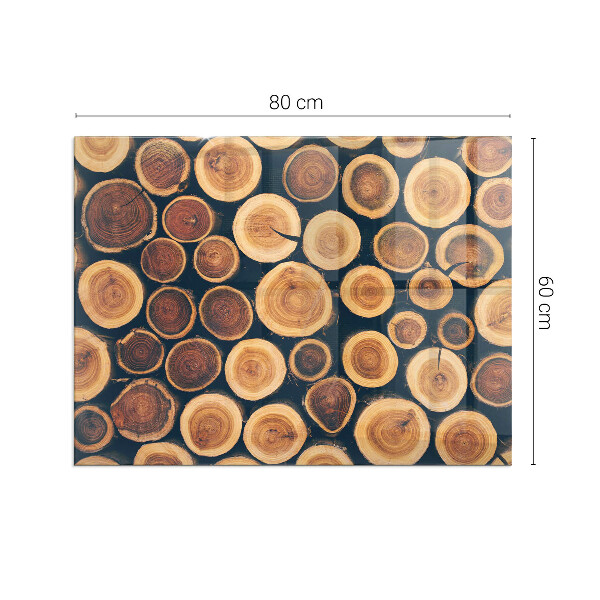 Rectangulare protector suelo para estufa de leña Caja con madera cortada