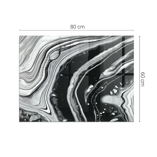 Rectangulare placa protección suelo estufa Ondas y líneas abstractas