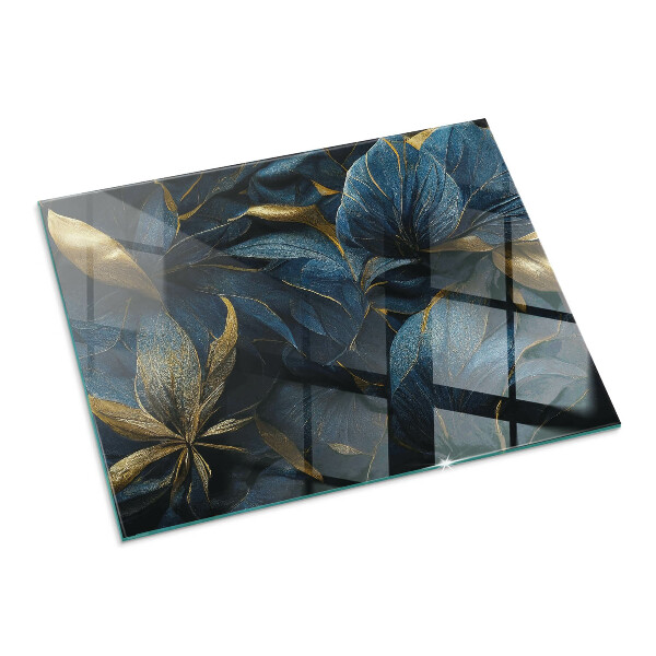 Rectangulare protector de suelo para estufa Hojas elegantes en textura.