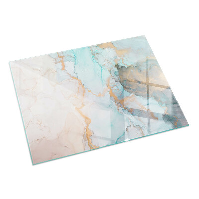 Rectangulare placa protección suelo estufa Patrón fluido abstracto