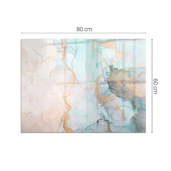 Rectangulare placa protección suelo estufa Patrón fluido abstracto