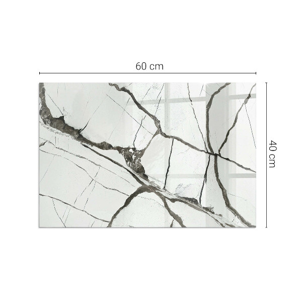 Rectangulare protector suelo para estufa de leña Patrón de vetas de mármol
