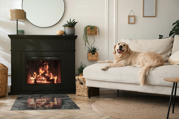 Rectangulare protector de suelo para estufa Patrón de piedra natural