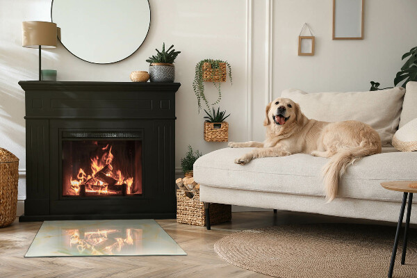 Rectangulare protector de suelo para estufa Patrón de mármol abstracto