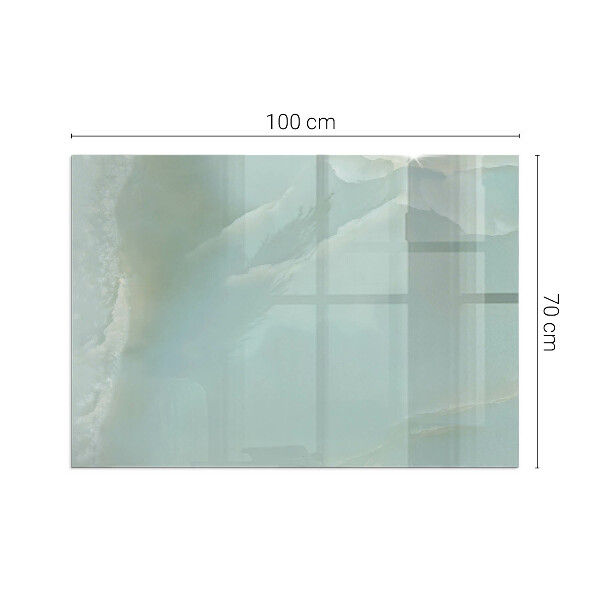 Rectangulare placa protección suelo estufa Delicado patrón de mármol