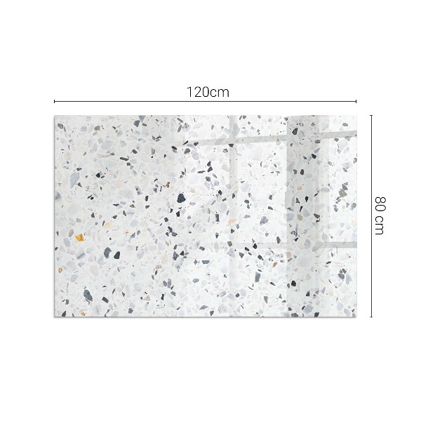 Rectangulare placa protección suelo estufa Patrón de piedra con partículas