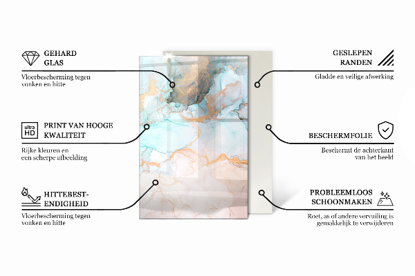 Rectangulare protector de suelo para estufa Color oliva