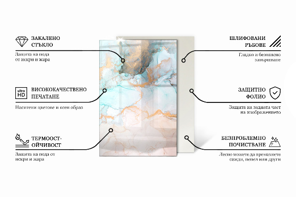 Rectangulare protector de suelo para estufa Color gris