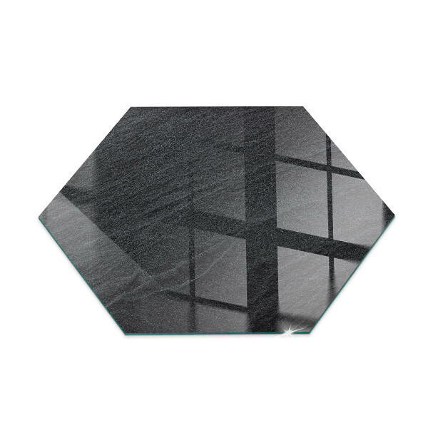 Hexagonale placa de vidrio para chimenea Textura de piedra natural