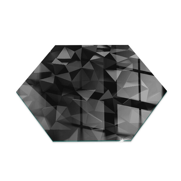 Hexagonale placa de protección para estufa geometría tridimensional