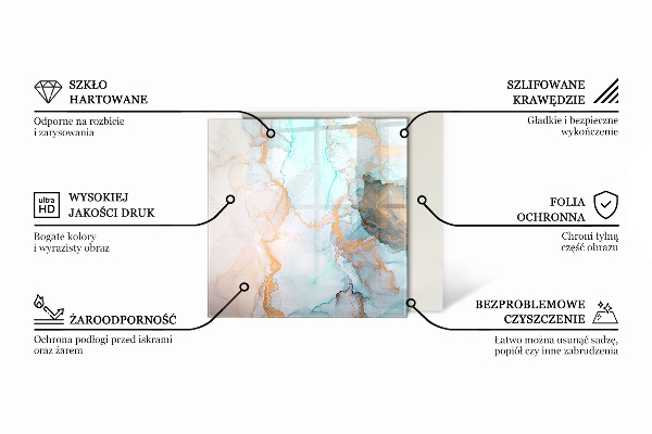 Hexagonale placa de vidrio para chimenea Patrones de mosaico en azulejos