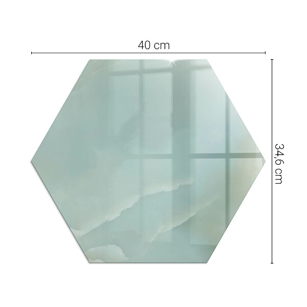 Hexagonale placa de protección para estufa Delicado patrón de mármol