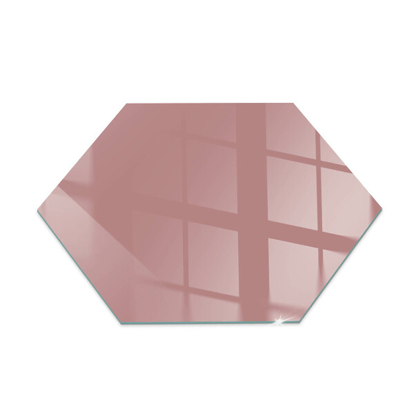 Hexagonale placa de protección para estufa Color rosa