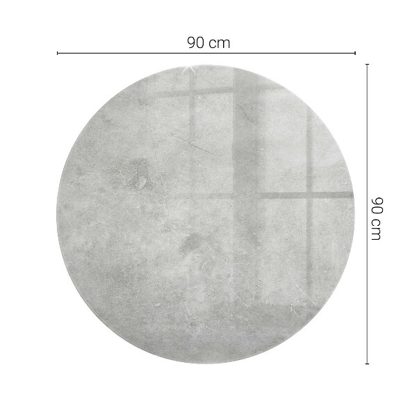 Tablero redondo para mesa Arañazos en la superficie del hormigón