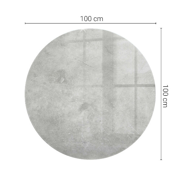 Tablero redondo para mesa Arañazos en la superficie del hormigón