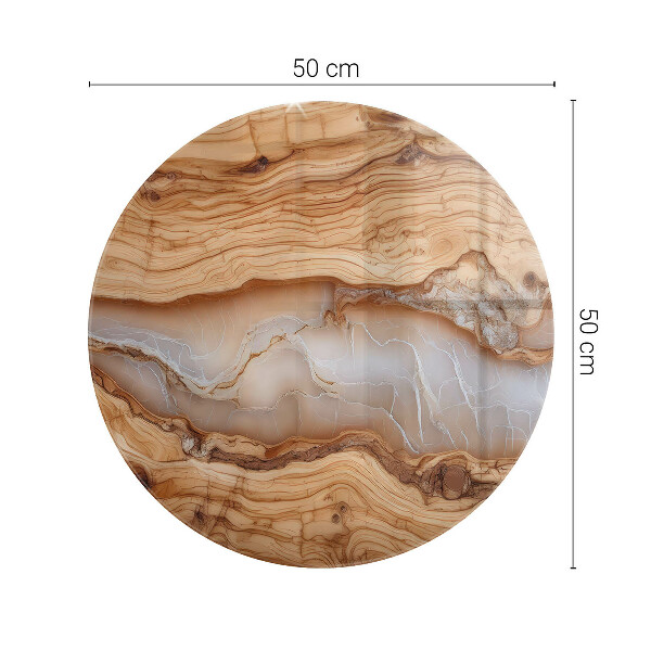 Tablero redondo para mesa Madera en armonía con la resina