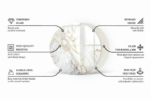 Tablero redondo para mesa Madera en armonía con la resina