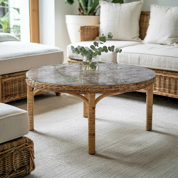 Tablero redondo para mesa Elegante patrón de mármol