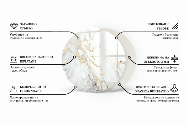 Tablero redondo para mesa El encanto de la madera natural