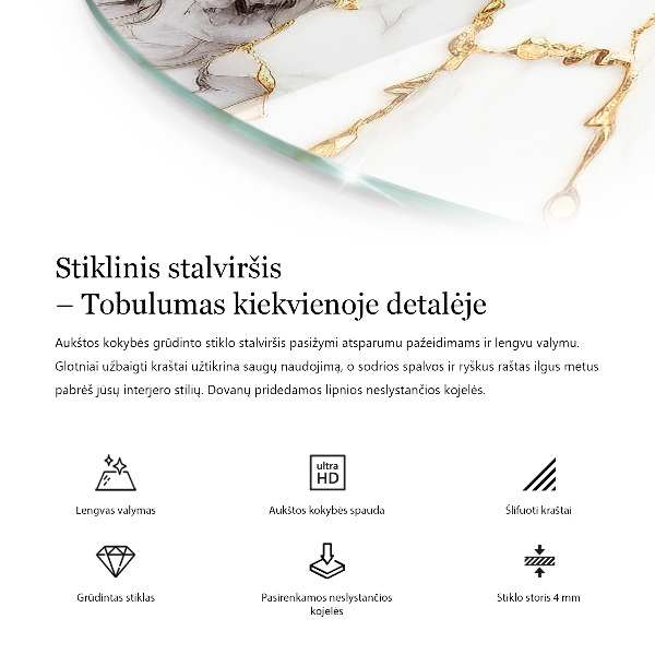 Tablero redondo para mesa Estructura de madera ecológica