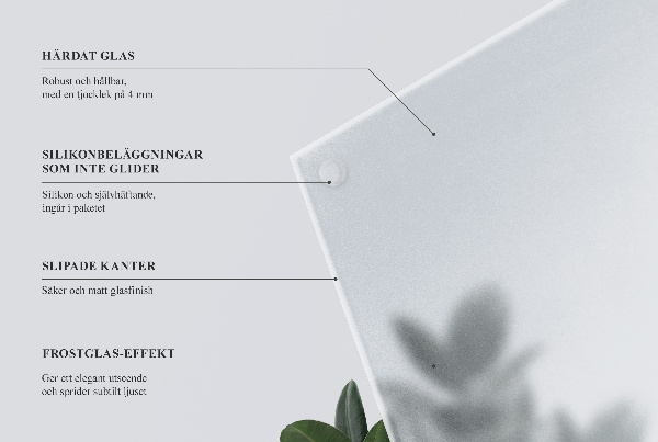 Rectangular tablero para mesa de exterior traslúcido