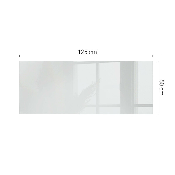 Tablero vidrio mesa rectangular Blanco puro