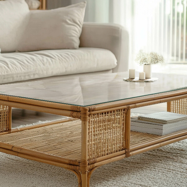 Tablero vidrio mesa rectangular Composición gráfica de mármol