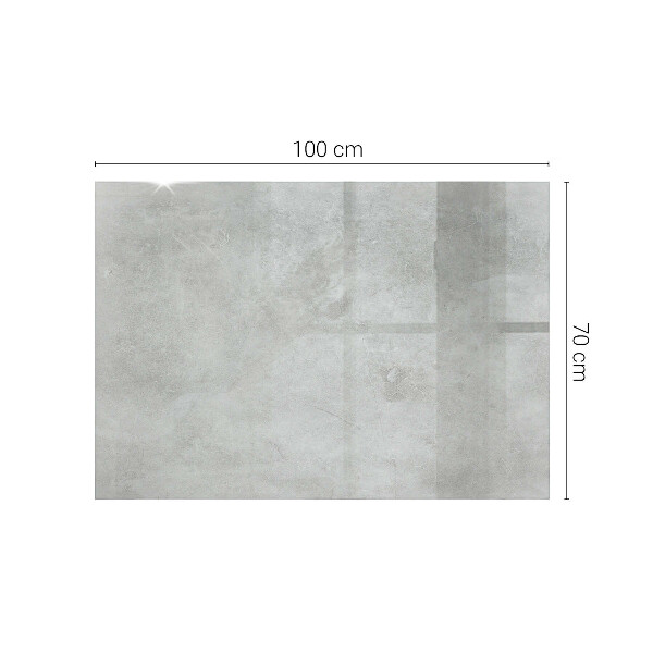 Tablero vidrio mesa rectangular Arañazos en la superficie del hormigón