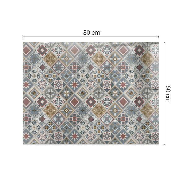 Tablero vidrio mesa rectangular Mosaicos decorativos con detalles
