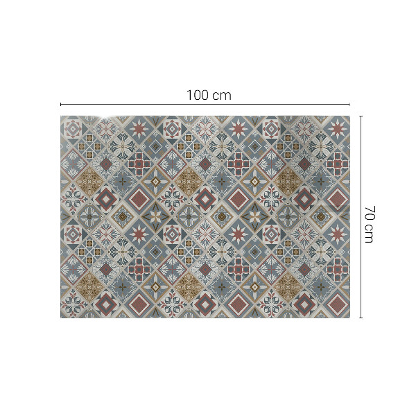 Tablero vidrio mesa rectangular Mosaicos decorativos con detalles