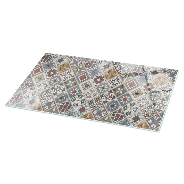Tablero vidrio mesa rectangular Mosaicos decorativos con detalles