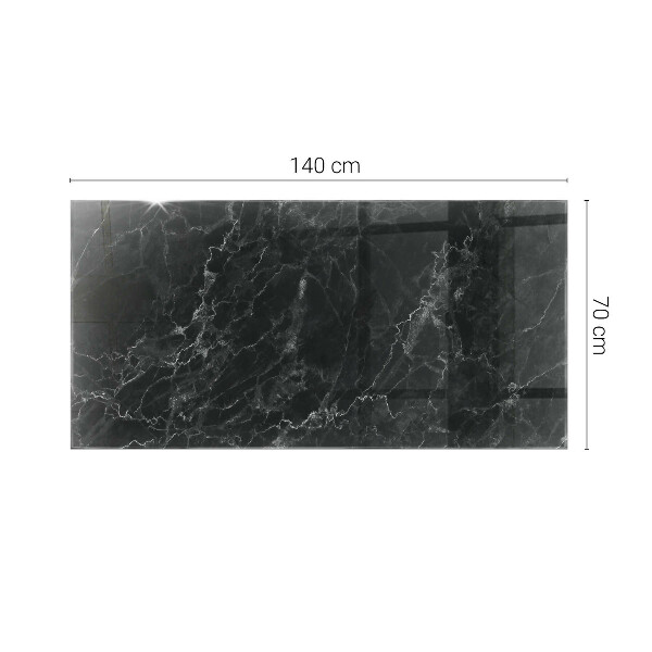 Tablero vidrio mesa rectangular Mármol con vetas delicadas