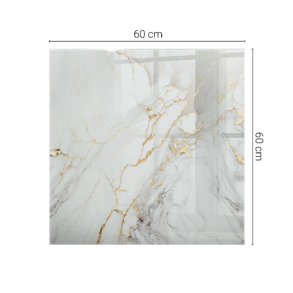 Tablero vidrio mesa rectangular Sutiles vetas de mármol