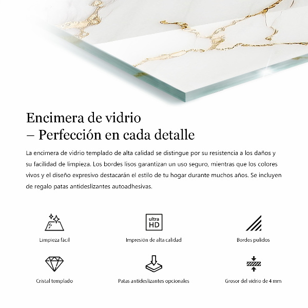 Tablero vidrio mesa rectangular Madera en armonía con la resina