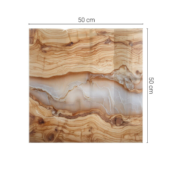 Tablero vidrio mesa rectangular Madera en armonía con la resina