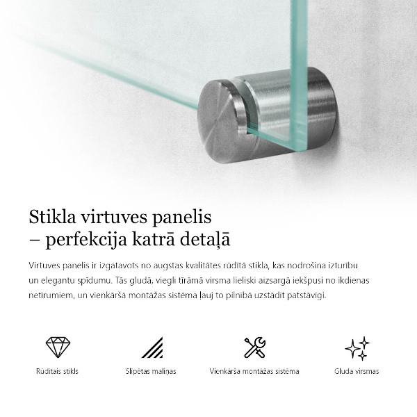 Salpicadero de cocina transparente 100x30 cm