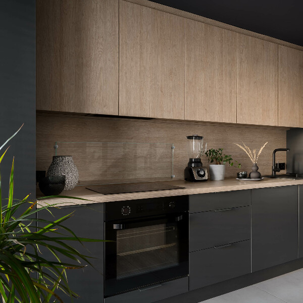 Salpicadero de cocina transparente 100x30 cm