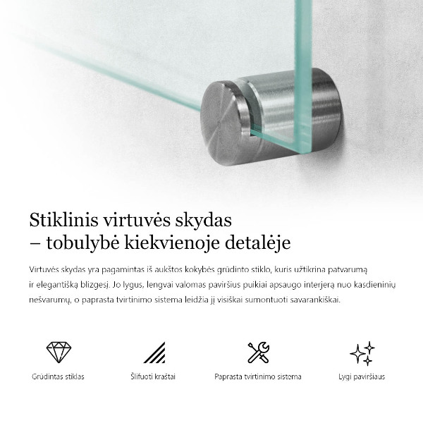 Salpicadero de cocina transparente 120x60 cm