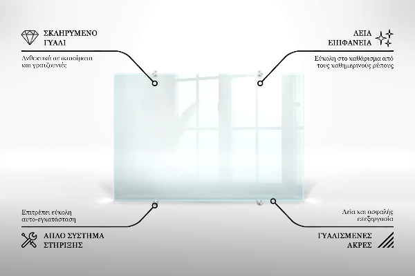 Panel antisalpicaduras transparente 125x50 cm