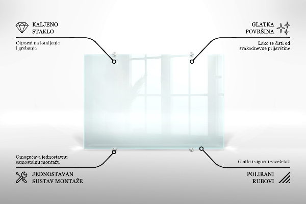Panel antisalpicaduras transparente 125x50 cm