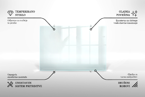 Panel para cocina transparente 140x70 cm