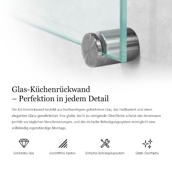 Salpicadero de cocina transparente 60x40 cm