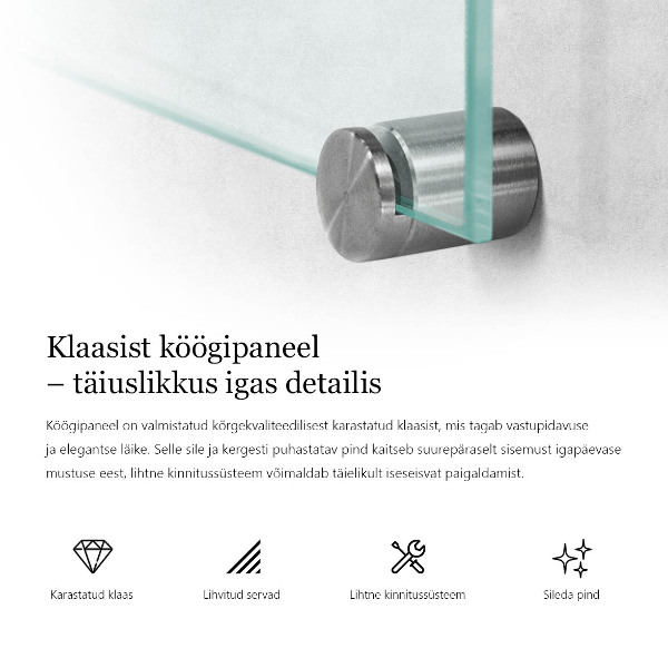 Salpicadero de cocina transparente 60x40 cm